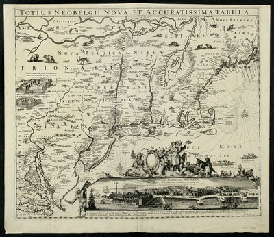 Totius Neobelgii Nova et Accuratissima Tabula, 1674 by Carolus Allardt